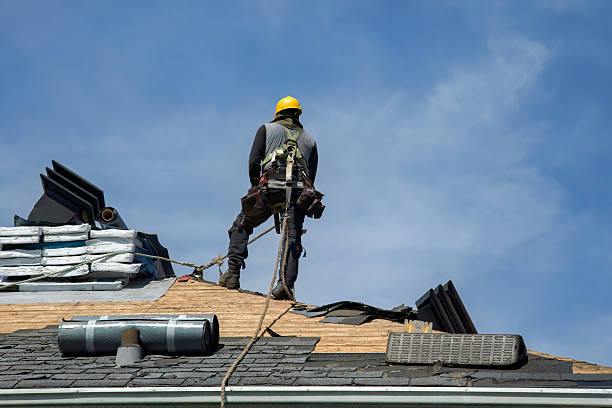 Professional Emergency Roof Repair technician working in New Madison, OH